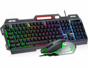 ExtraLink Herní sada EXTRALINK TF600 2v1 LED klávesnice + myš