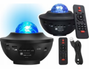 LeanToys Star Projector LED lampa Bluetooth reproduktor Dálkové ovládání LEAN Toys