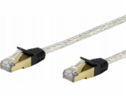 Vivanco Vivanco CAT 6e síťový kabel, 2,0 m, průhledný síťový kabel bílý 2 m
