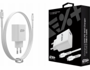 NEXT ONE Nabíječka NEXT ONE 20W PD 1xUSB-C síťová nabíječka s kabelem USB-C bílá