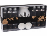Home Styling Collection Kolekce pro domácí styling Keramický aromaterapeutický kahan s 15 vůněmi a 2 čajovými svíčkami