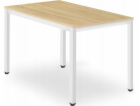 Leobert Stůl TESSA 120cm x 60cm - dub / bílé nohy
