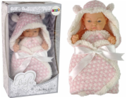 LeanToys Sweet Baby Doll Pink Mašlička zavinovačka