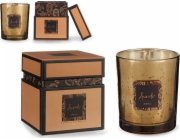 Bigbuy Home Vonná svíčka Bahiana - vanilkově žlutá (8 x 9 x 8 cm)