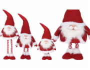 Christmas decoration Vánoční dekorace Vánoční dekorace Vánoční dekorace Santa Claus na teleskopických nohách červená 30x18x100cm