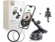 Tech-Protect Nabíječka TECH-PROTECT MM15W-V6 MAGNETICKÁ MAGSAFE DRŽÁK DO PALUBNÍ DESKY A VENTILAČNÍHO SYSTÉMU AUTO BEZDRÁTOVÁ NABÍJEČKA 15W ČERNÁ