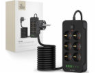 Tech-Protect Prodlužovací kabel 6 zásuvek 2 m černý (5906...