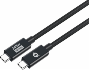 Conceptronic USB kabel CONCEPTRONIC USB-C 4.0 -> C nerezová ocel/nerezová ocel kabel 2,00 m 5A 40Gbps sw