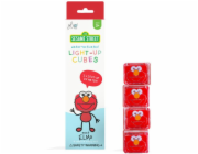 Glo Pals Glo Pals, Senzorické kostky, které svítí ve vodě - Elmo, 4 ks.