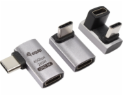 Equip Equip 133478 USB C adaptér/kabelový adaptér Černá, Šedá