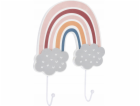 Be Toys Dětský věšák na oblečení Duha a obláčky, 20 x 4,5...