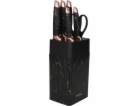 KingHoff Sada kuchyňských nožů ve stojanu s ořezávátkem K...