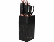 KingHoff Sada kuchyňských nožů ve stojanu s ořezávátkem KINGHOFF KH-7770