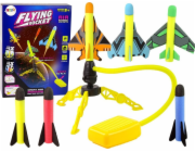 LeanToys Pěnový raketový katapult - hra s pumpičkou LEAN Toys