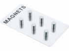 Zeller Magnety Memo, nerezová ocel, 6 kusů, ZELLER