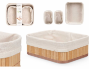 Kipit VIVID bambusové koupelnové koše, 3 kusy