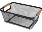 Storage Solutions Kovový košík s dřevěnými rukojeťmi, 30,...