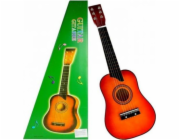 Lean Sport Klasická dřevěná kytara s trsátkem, červená, 60 cm