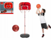 LeanToys Basketbalový koš pro děti, zahradní basketbalový míč 139 cm