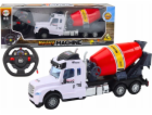 LeanToys RC domíchávač betonu s dálkově ovládanými světel...