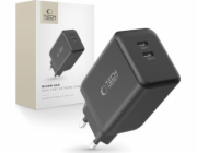 Tech-Protect Nabíječka NC45W-GAN 2xUSB-C síťová nabíječka PD45W černá