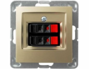 Ospel Speaker socket Impresja dvojitá zlatá metalíza (GG-2Y/m/28)