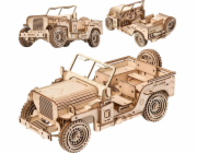 Little-Story Dřevěné puzzle Little Story 3D model - Vojenské vozidlo Jeep