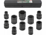 Rockforce Sada rázových nástrčných klíčů Impact 1/2, 10dílná. (6stranný) (10–24 mm)