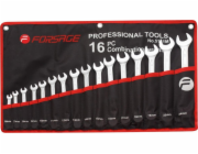 Forsage Sada otevřených klíčů 16 dílů. (6–24 mm) na plátně