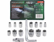 Rockforce Sada nářadí 15dílná sada nářadí (6hranná) (10–32 mm)