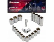Forcekraft Sada nástrčných klíčů 1/2, 22dílná. (6stranný)