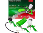 Rockforce Stříkací pistole s horní nádrží 600ml + přísluš...