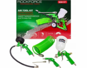 Rockforce Stříkací pistole s horní nádrží 600ml + příslušenství - 5 ks.