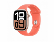 Apple 46mm mandarinkový sportovní řemínek – S/M