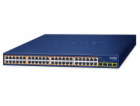 Planet GSW-5240HP L2 switch, 48x1Gb, 4x1Gb SFP, 48x1G 802...