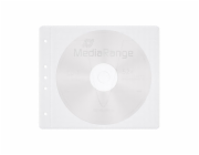 MediaRange Objímka na dva disky, 50 kusů, bílá (BOX60)