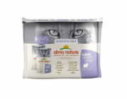 Almo Nature Multipack Digestive 3 x ryba, 3 x drób dla kota 6x70gr