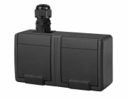 Dvojitá zásuvka ELEKTRO-PLAST AQUANT, IP65