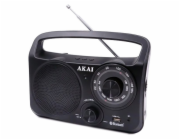 Rádio AKAI, APR-85BT, přenosné, Bluetooth, USB, AM/FM rádio, 240V nebo baterie 4xUM2