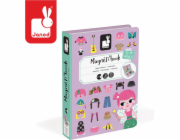 Janod Magnetické puzzle Kostýmy pro dívky Magnetibook