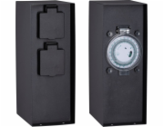 Paulmann Venkovní zásuvka sloupcový časovač IP44 230V Nerezová ocel Antracit