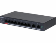 Dahua Technology Přepínač DAHUA Přepínač||CS4010-8GT-110|Typ L2|Stolní/podstavcový|8x10Base-T / 100Base-TX / 1000Base-T|PoE porty 8|DH-CS4010-8GT-110