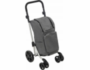 5five Nákupní vozík na stabilních kolečkách, šedý, 46 l