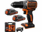 Black+Decker Akumulátorová vrtačka/šroubovák Black&Decker BL186K1B2 18V, 2x 2Ah baterie