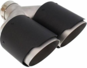 MTuning Dvojitý tlumič výfuku, koncovka 2x114mm, vstup 63mm, karbon