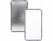 Lastolite látka Skylite střední 1,1 x 2 m stříbrná/bílá