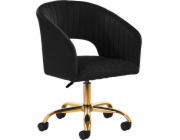 Activeshop Otočná židle 4Rico QS-OF212G sametově černá