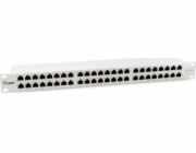 Equip Equip patchpanel 48x RJ45 Cat6A 19 FTP 1HE Premium, světle šedý