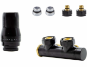 Schlosser DUO-PLEX SADA 3/4xM22x1.5 LEVÁ, PRAVÁ VRSTVA, HLAVNÍ PŘIPOJENÍ K NAPÁJENÍ, PLN PEX - ČERNÁ MATNÁ
