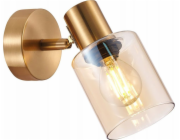 Italux Italux Santia SPL-65342-1-BRO-AMB nástěnné svítidlo 1x40W E14 mosaz/jantarová
